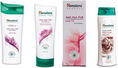 

Himalaya ANTI HAIR FALL SHAMPOO, ANTI HAIR FALL CODTIONER, ANTI HAIR FALL OIL BUTTER BODY LOTION(Set of 4)