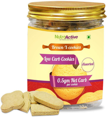 

NutroActive BrownXcookies Low Carb High Protein Gluten Free 50 Cookies (200 gm)(200)