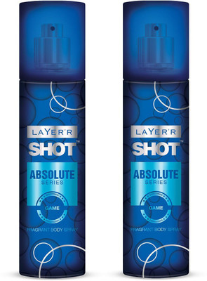 

Layer Shot Absolute Series GAME Pack of 2 Deodorant Spray - For Men(270 ml, Pack of 2)