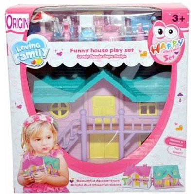 Khushi DOLL HOUSE PLAY SET FOR KIDS(Pink)