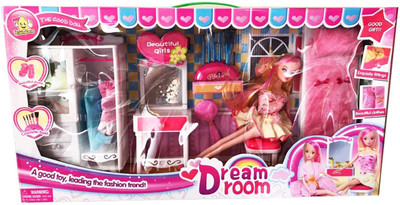 

Saisan Sally Dream Room Beautiful Dressing Set for Girls (Multicolour)(Multicolor)