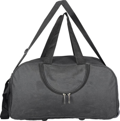 

Leatherworld (Expandable) Duffel Strolley Bag Duffel Strolley Bag(Black)