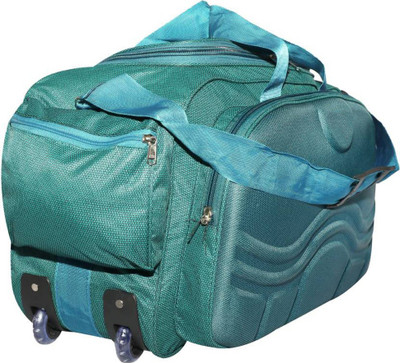 

Leatherworld (Expandable) Duffel Strolley Bag Duffel Strolley Bag(Blue)