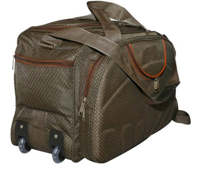 

Leatherworld (Expandable) Duffel Strolley Bag Duffel Strolley Bag(Red)