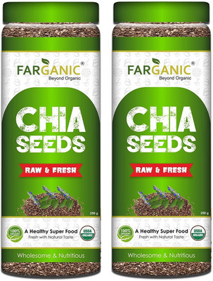 

FARGANIC Chia Seeds(500, Pack of 2)