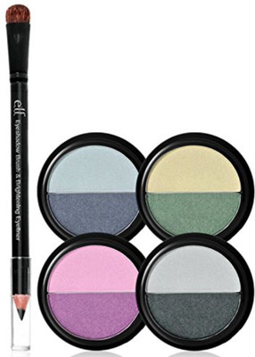 

Elf Duo Eyeshadow Set with Brush and Pencil, Night 3.4 g(Multicolor)