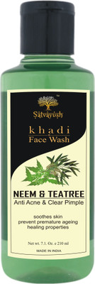 

Satvayush Neem & Teatree Face Wash SLS-PARABEN FREE Face Wash(210 ml)