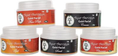 AYUR AAROGYA Gold Facial Kit 250 g(Set of 5)