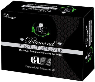 

TBC By Nature Diamond Perfect Forever Maximum Radiance Whitening Facial Kit, 55gm 55 g(Set of 5)