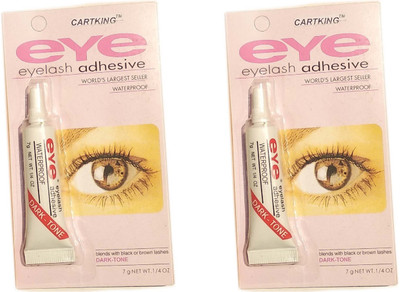 

CartKing Lashes Glue- DarkTone(Black) & Easy to Remove - Low Cost Lashes Glue-Pack of 2(Trademarked)(Pack of 2)