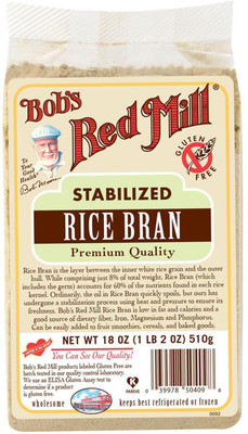 

Bob's Red Mill Rice Bran -- 18 oz(510 g)