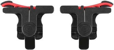 

LIFEMUSIC Mobile Phone Trigger Fire Button Trigger Joystick for PUBG Game Shooter Controller for Android & IOS Gaming Accessory Kit(Red, Black, For Android, iOS)