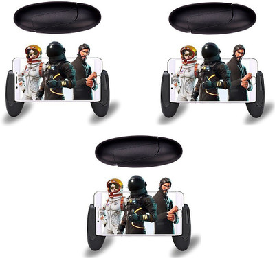 

ROQ Set Of 3 Portable Grip Handle Extended Mobile Game Controller Gamepad For Andriod & Ios Gaming Accessory Kit(Black, For PS)