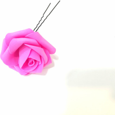 

Three Elements Artificial Hair Pins Accessories For Girls Party Use, Pink Back Pin, Hair Pin, Hair Accessory Hair Pin(Pink)