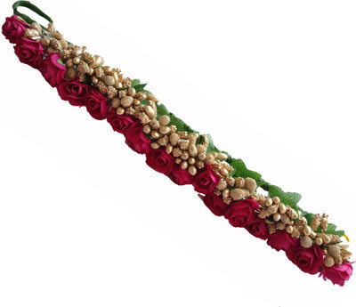 

JAGTEK Decorations New Hair Accessories For Bun Making Gajra (veni) Flower Accessories For Bridal Girls / New Style Juda Bun Decoration Hair Gajra For Bridal Accessories For Girls pack of 1 Hair Accessory Set(Multicolor)