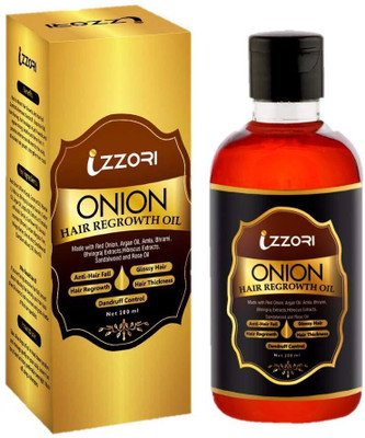 

IZZORI Natural Red Onion Hair Oil | Nourishing Regrowth Anti-Hair Fall Dandruff Control Hair Oil(200 ml)