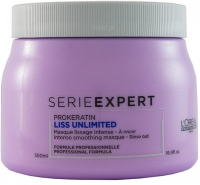 

L'Oreal L.OREAL HAIR SPA SERIEEXPERT PROKERATIN LISS UNLIMITED SHAMPOO MASK MASQUE HAIR PROFESSIONAL FORMULA(490 g)