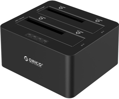 

Orico 2-Bay HDD Docking Station Off-Line Clone SATA to USB 3 .0 for Dual 2.5 / 3.5 SSD External Hard Drive Duplicator 6629US3-C(For HDD Docking Station, Black)