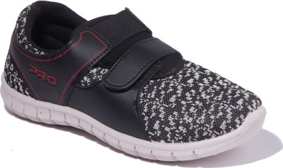 Khadim's Boys Velcro Sneakers(Black