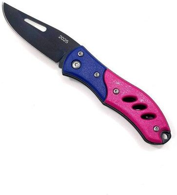 

Hotchpotch Blue & Pink Folding Pocket Knife Survival Knife(Blue, Pink)