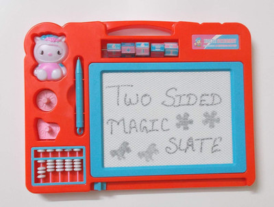 

kajal toys Drawing Magic Slate & Writing Board 2 In 1 (Red)(Red)