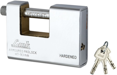 

Link ARMOURED PADLOCK 3 KEYS Padlock(Silver)