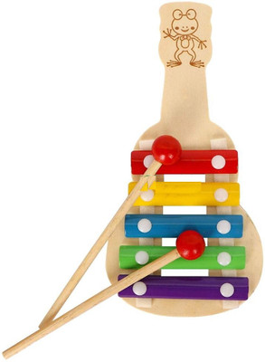 

Zaavic Wooden Guitar Toy for Toddlers and Kids(Multicolor)