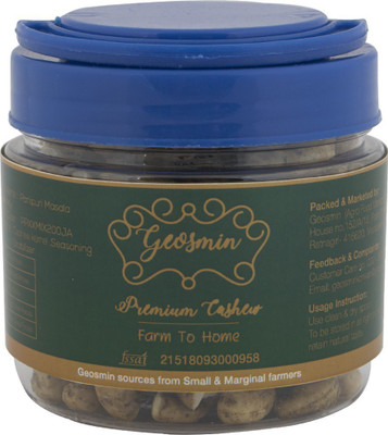 

GEOSMIN Panipuri Masala Flavour Roasted Premium Cashew Nuts Cashews(200 g, Mason Jar)