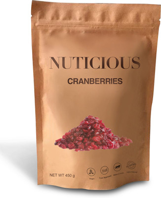 

FITJARS Cranberries dried Raw-450Gm Cranberries(450 g, Pouch)