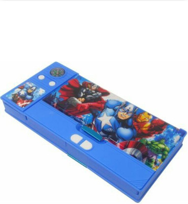 

JMD cartoon spiderman pencil box cartoon Art Plastic Pencil Box(Set of 1, Multicolor)