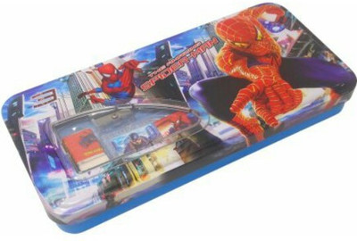 

JMD spiderman pencil box kit cartoon Art Metal Pencil Box(Set of 1, Multicolor)