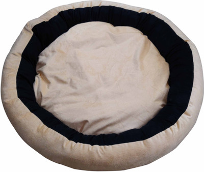 

Hiputee REVERSIBLE SUPER SOFT DUAL VELVET DOG/CAT BED COLOR CREAMY-BROWN (SMALL) S Pet Bed(CREAMY, BROWN)