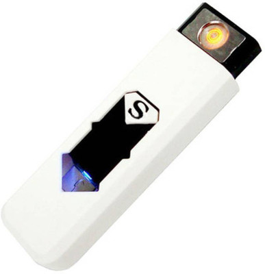 

TVN Portable Flameless Rechargeable Electronic Windproof Eco Friendly Unique 001 Cigarette Lighter Pocket Lighter(white)