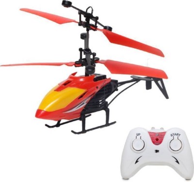 kenzai Rechargeable 2-in-1 Remote and Hand Sensor Flying Helicopter MulticolorMulticolor