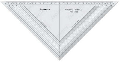 

Isomars Gridding Triangle Ruler(Set of 1, Clear)