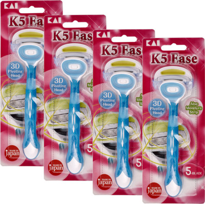 

Kai Razor k5 Ease (5 blade made for woman) pack of 4(Pack of 4)