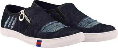 

BJOS BJOS Stylish Denim Loafer Loafers For Men(Black