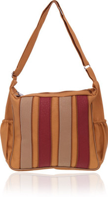 

minaar Women Evening/Party, Casual, Formal Yellow, Maroon PU Sling Bag, Maroon;yellow