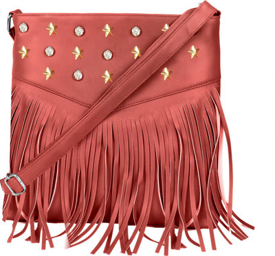 

Bpbag1 Women Casual Maroon PU Sling Bag