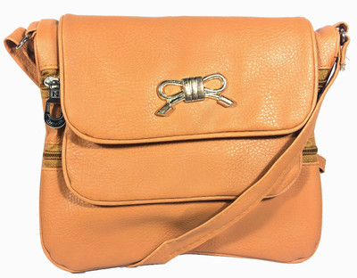 

VeePlay Women Casual, Evening/Party Brown, Tan Leatherette Sling Bag