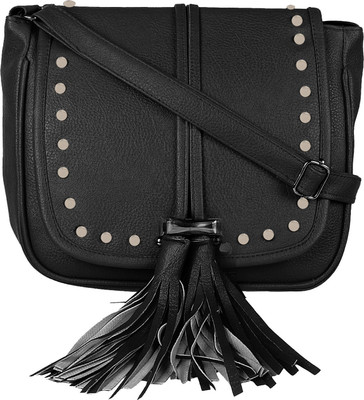 

Bpbag1 Women Casual Black PU Sling Bag