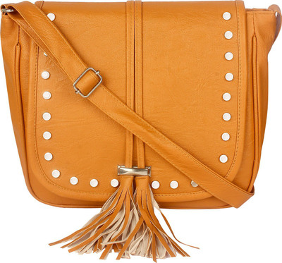 

Bpbag1 Women Casual Tan PU Sling Bag
