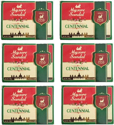 

Mysore Sandal CENTENNIAL SOAP 100GM(100 g, Pack of 6)