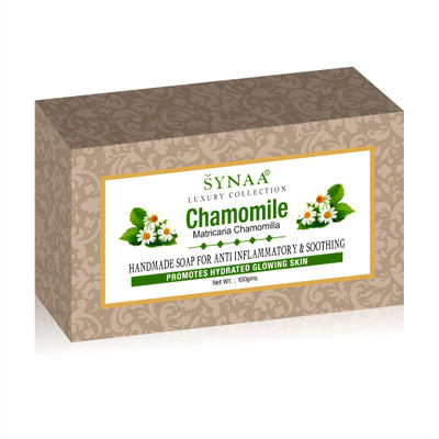 

Synaa Chamomile Handmade Soap for Hydrated Glowing Skin, Enriched with (Pack of 2)(200 g, Pack of 2)