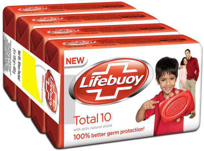 

Lifebuoy total 10 125 g (pack of 4) value pack(500 g, Pack of 4)