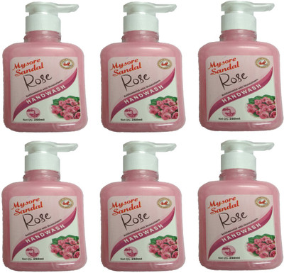 

Mysore Sandal ROSE HANDWASH 250ML(250 g, Pack of 6)