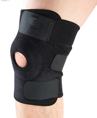 Leosportz Knee Cap Knee Support knee Guard (Free Size, Black) Knee Support(Black)