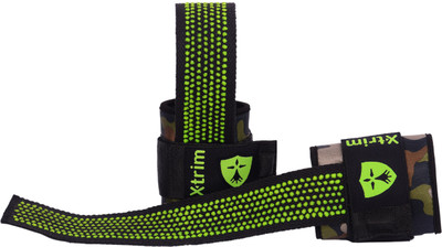 

Xtrim Durafit-Spotted Weightlifting Strap - Silicon coated for ultimate grip on bar Hand Support (, Multicolor