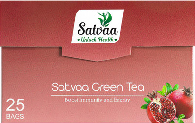 Satvaa Immunity Booster Pomegranate Herbal Tea Bags(50 g, Box)