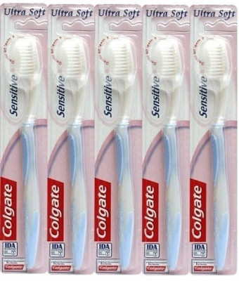 

Colgate Sensitive Soft Toothbrush (Pack of 5) Ultra Soft Toothbrush(Pack of 5)